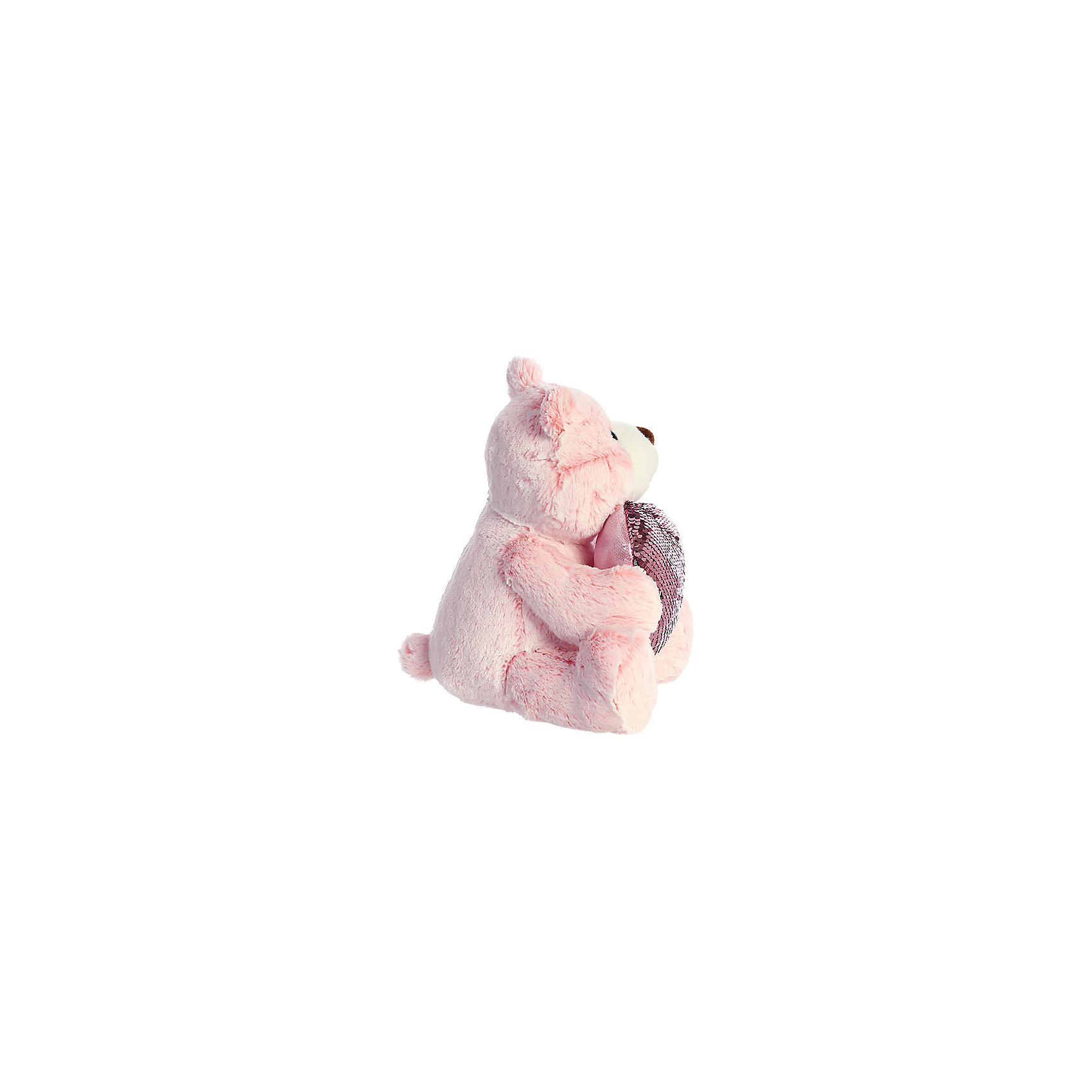фото Мягкая игрушка aurora медведь большое сердце, 30 см