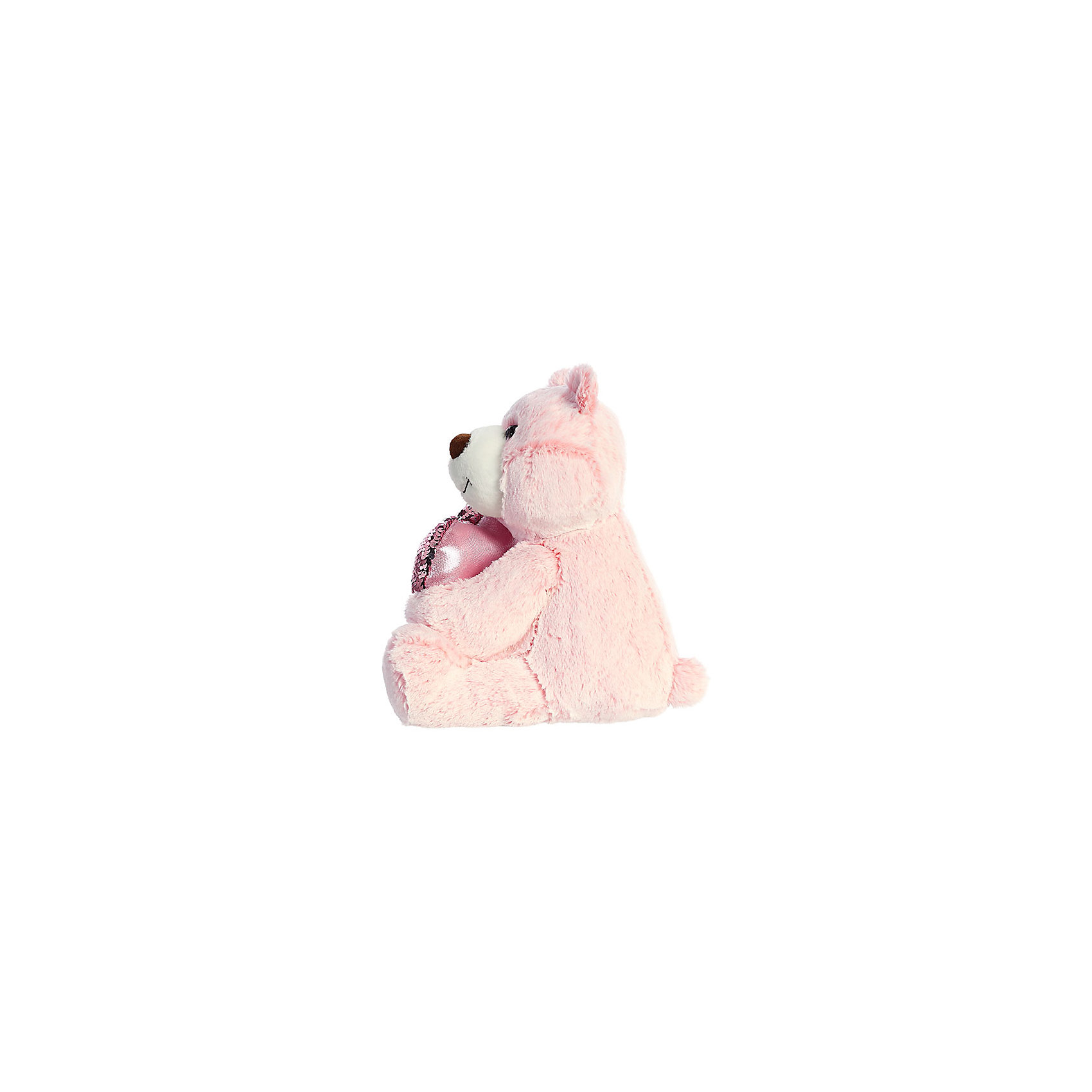 фото Мягкая игрушка aurora медведь большое сердце, 30 см
