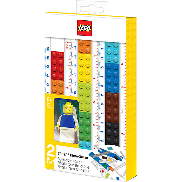 

Линейка-конструктор с мини-фигуркой LEGO Classic, 15-30 см, Разноцветный, Линейка-конструктор с мини-фигуркой LEGO Classic, 15-30 см