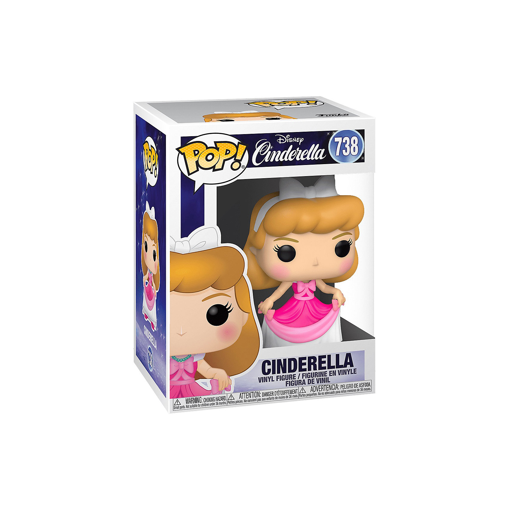 фото Фигурка funko pop! vinyl: disney: золушка: золушка в розовом платье, fun2549344