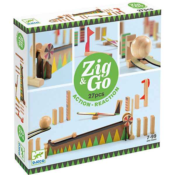 

Конструктор Djeco ЗигнГоу, 27 деталей