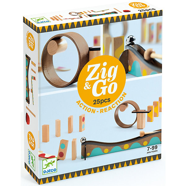 

Конструктор Djeco ЗигнГоу, 25 деталей