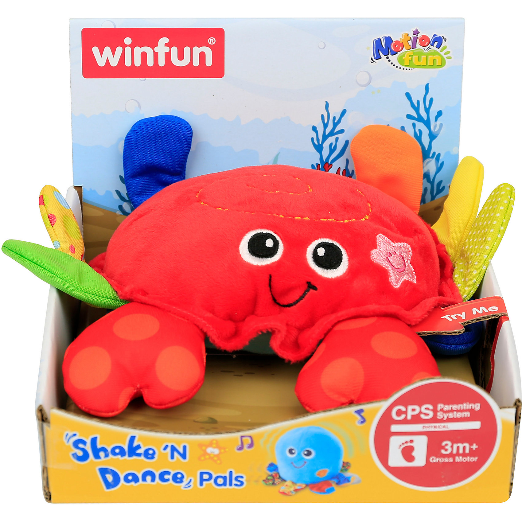 фото Музыкальная игрушка winfun "тряси и танцуй" краб