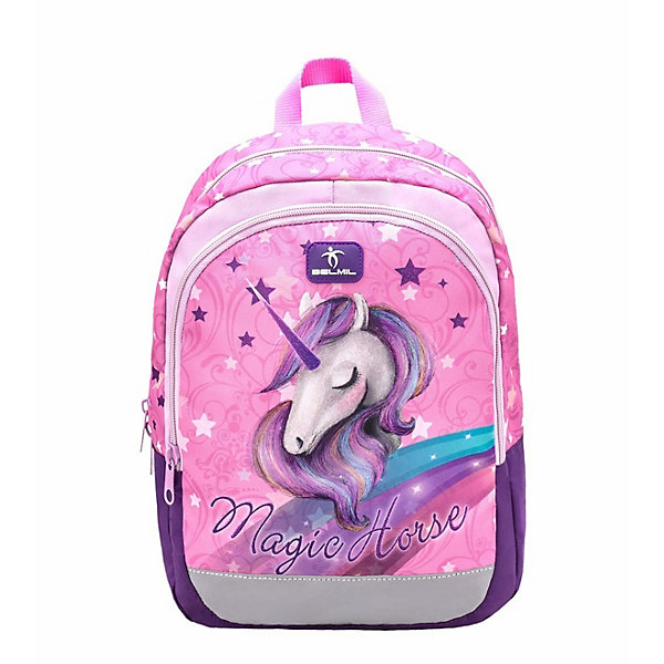 

Рюкзак Belmil Kiddy Единорожек, Фиолетово-розовый, Рюкзак Belmil Kiddy Единорожек