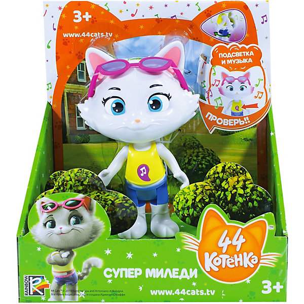 

Музыкальная фигурка Rainbow "44 котёнка" Миледи, 15 см, Белый, Музыкальная фигурка Rainbow "44 котёнка" Миледи, 15 см