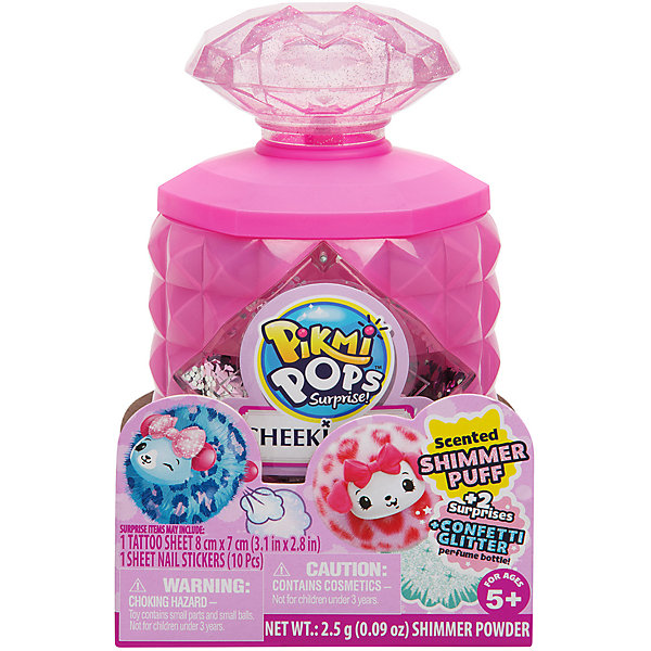 

Игровой набор Moose Pikmi Pops Cheeki Puff Флакон с кристаллом, Розовый, Игровой набор Moose Pikmi Pops Cheeki Puff Флакон с кристаллом