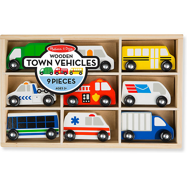 Набор машинок Melissa&Doug Городской транспорт, 9 шт Melissa & Doug 14417181