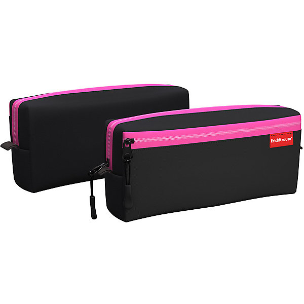 

Пенал квадро Erich Krause Black&Pink, Черный, Пенал квадро Erich Krause Black&Pink