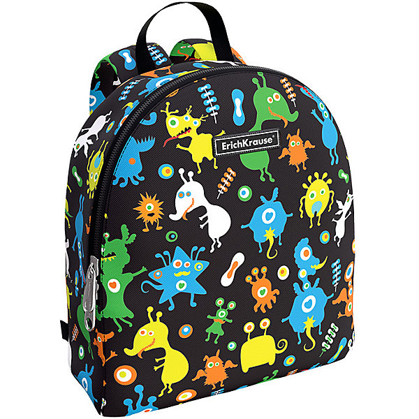

Рюкзак Erich Krause EasyLine Mini Funny Monsters, Черный, Рюкзак Erich Krause EasyLine Mini Funny Monsters