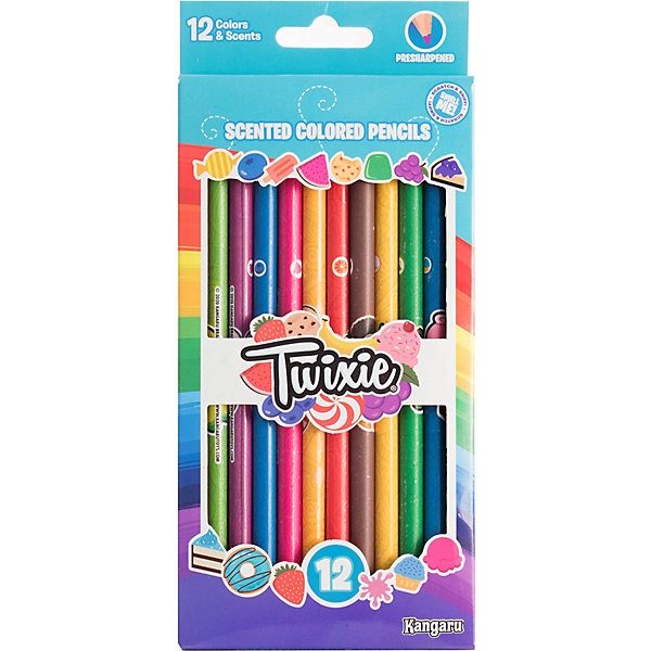 

Цветные ароматизированыне карандаши Kangaru Twixie