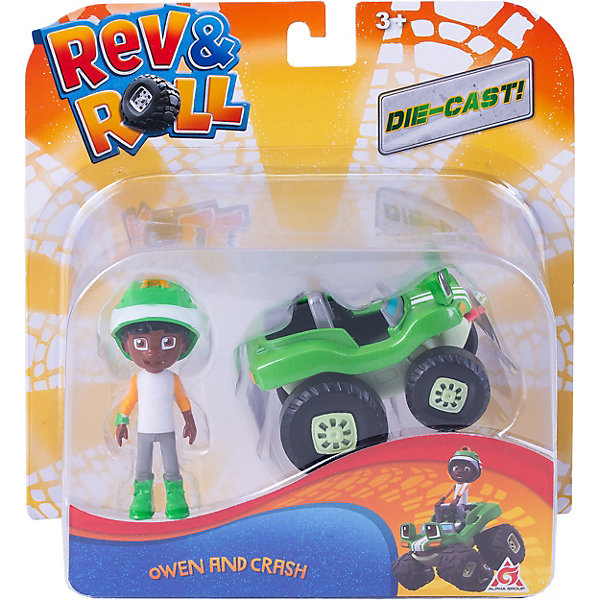 

Игровой набор Rev&Roll Оуен и Крэш