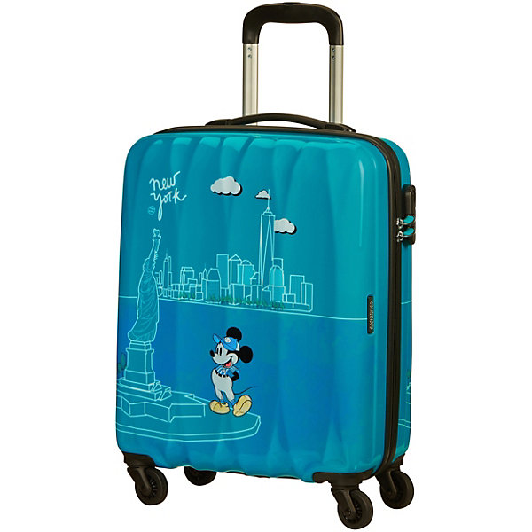 фото Чемодан 4-х колесный микки нью йорк 55 см american tourister