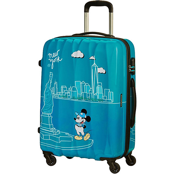 фото Чемодан 4-х колесный микки нью йорк 65 см american tourister