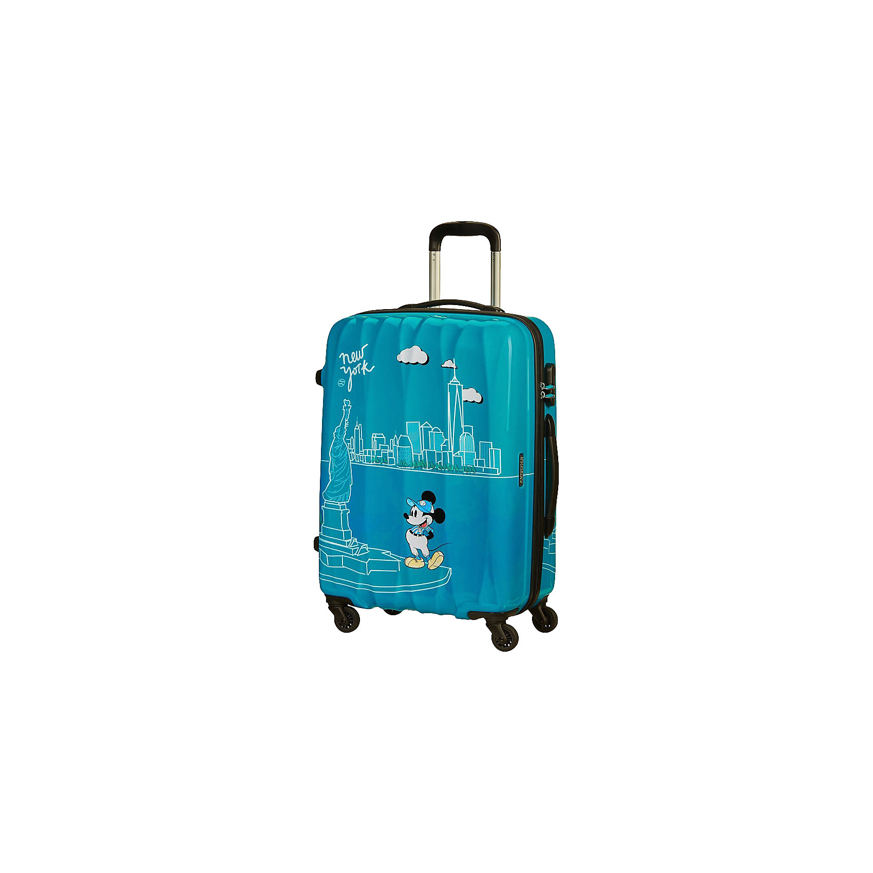 фото Чемодан 4-х колесный микки нью йорк 65 см american tourister