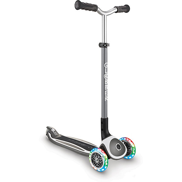 

Трехколесный самокат Globber Master Lights, Серый/белый, Трехколесный самокат Globber Master Lights