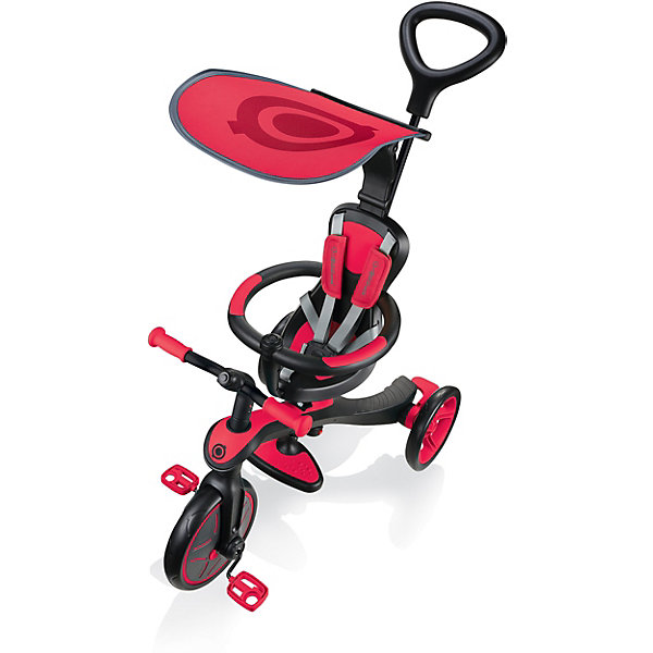 

Трехколесный велосипед-беговел Globber Trike explorer 4 in 1, Красный, Трехколесный велосипед-беговел Globber Trike explorer 4 in 1