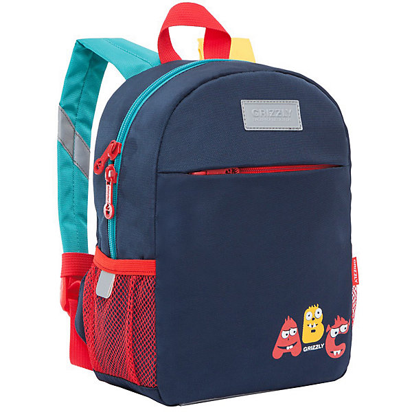 

Рюкзак детский Grizzly RK-077-2 №2, Синий, Рюкзак детский Grizzly RK-077-2 №2