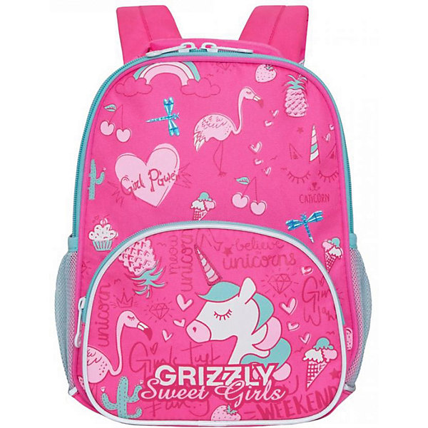 

Рюкзак детский Grizzly RK-076-3 №1, Розовый, Рюкзак детский Grizzly RK-076-3 №1