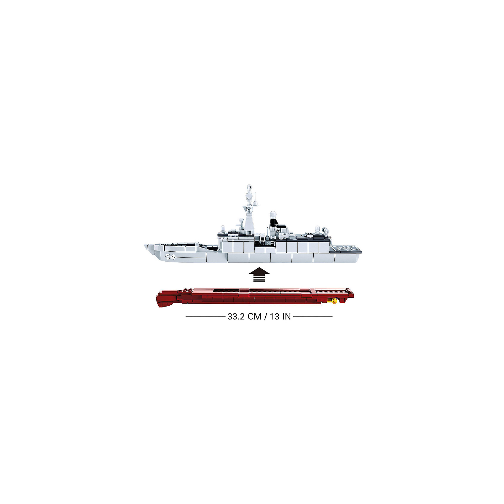 Конструктор Флот "Фрегат", 1:450, 417 деталей SLUBAN 14621295