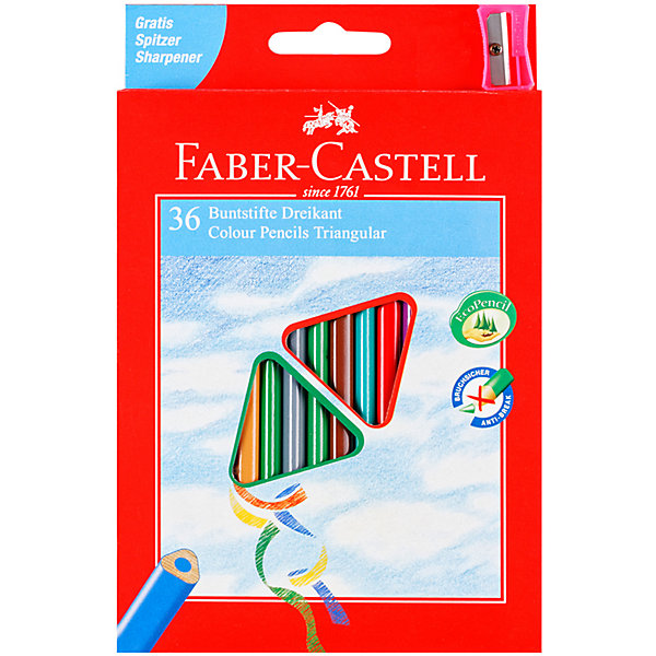 

Цветные карандаши Faber-Castell, 36 цветов, Разноцветный, Цветные карандаши Faber-Castell, 36 цветов