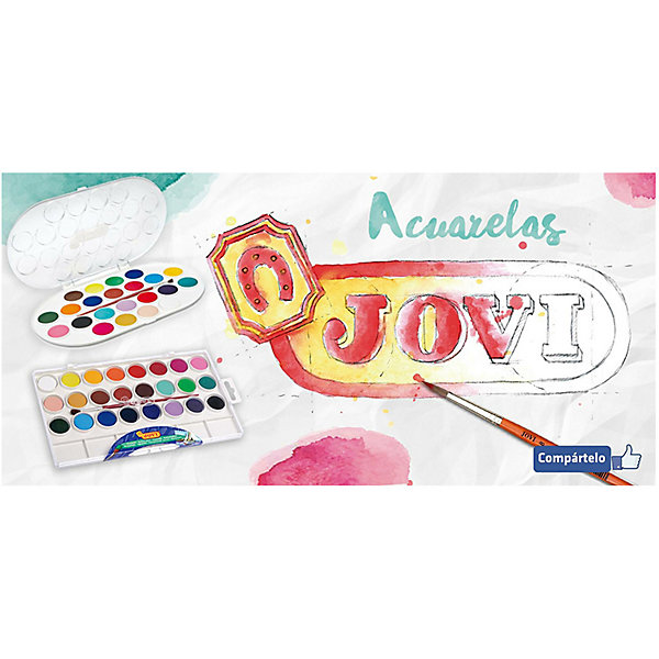 

Акварель Jovi, 24 цвета, Разноцветный, Акварель Jovi, 24 цвета