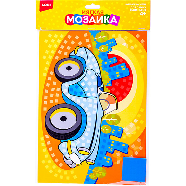 

Мозаика мягкая Lori "Машинка", большой набор