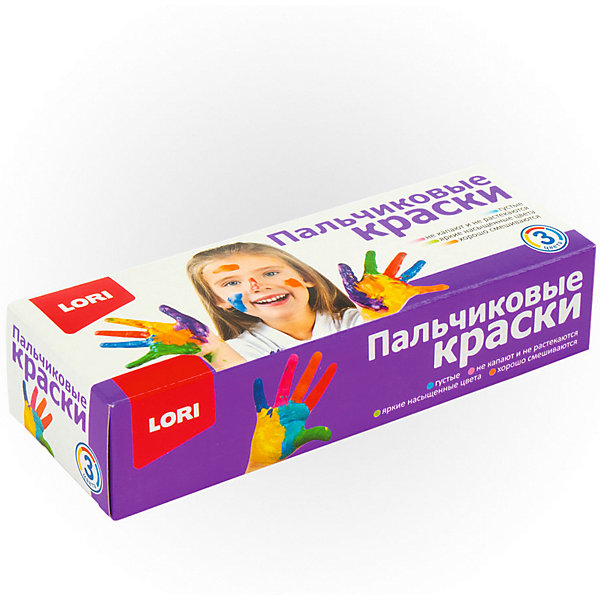 

Пальчиковые краски Lori 3 цветов по 70 мл