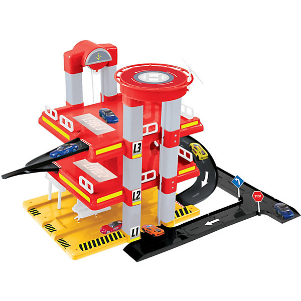 

Игровой набор Mochtoys Гараж с машинкой, 3 уровня