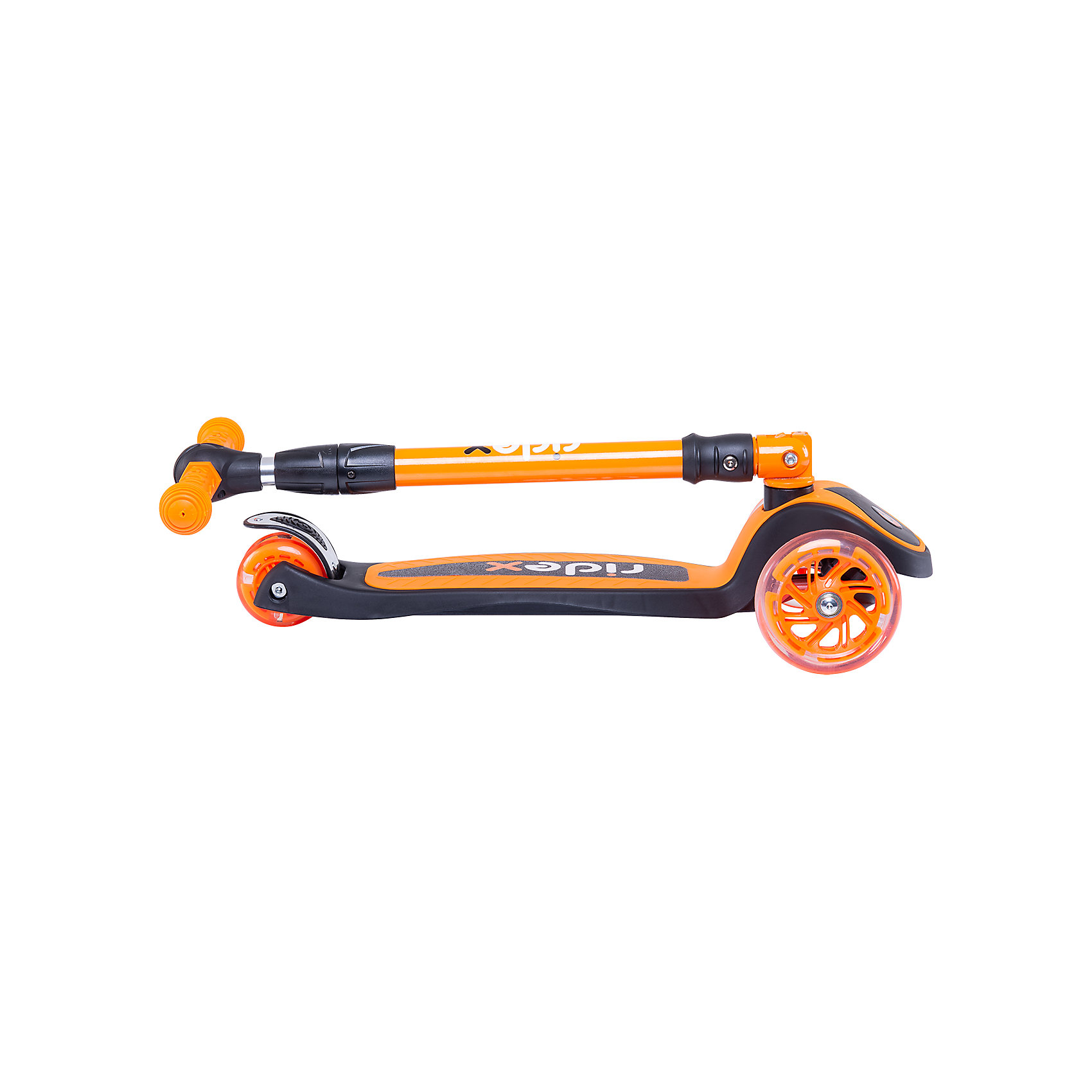 фото Самокат 3-х колесный 3d tiny tot (120/80 мм), оранжевый ridex