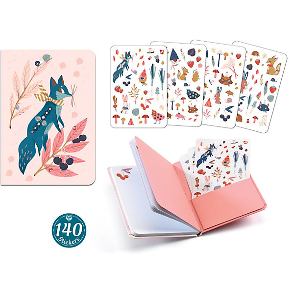 

Блокнот с наклейками Djeco Lovely Paper "Люсиль", 146 штук