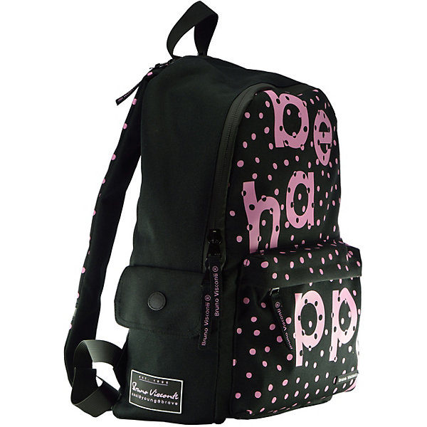 

Рюкзак Bruno Visconti "Be happy, Черный, Рюкзак Bruno Visconti "Be happy"