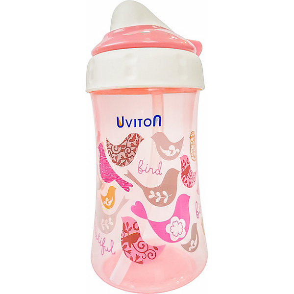 

Поильник-непроливайка Uviton Baby, 360 мл, розовый, Поильник-непроливайка Uviton Baby, 360 мл,