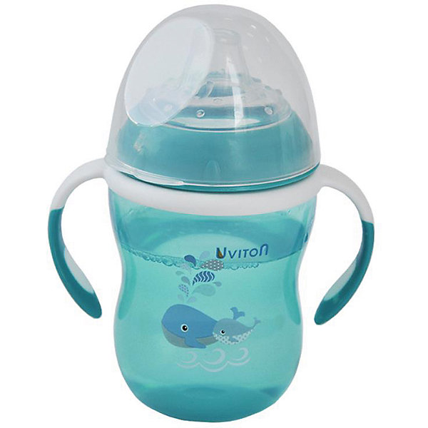 

Поильник-непроливайка Uviton Baby Soft, 250 мл, бирюзовый, Поильник-непроливайка Uviton Baby Soft, 250 мл,