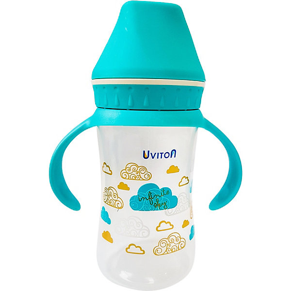 

Бутылочка Uviton Baby с широким горлышком, 250 мл, голубой, Бутылочка Uviton Baby с широким горлышком, 250 мл,
