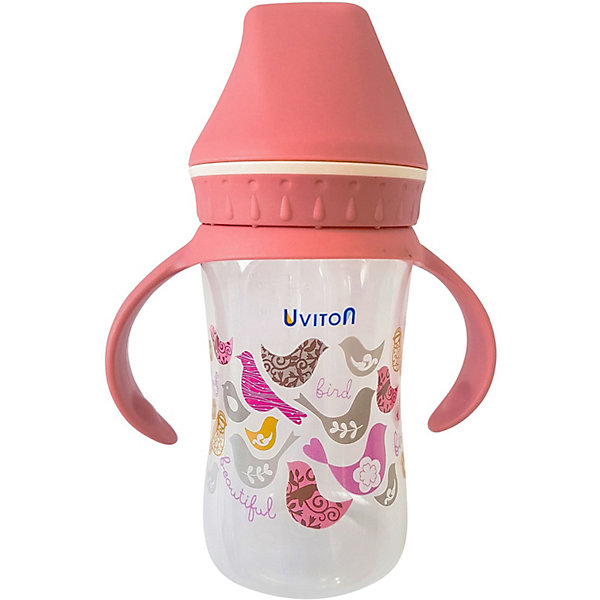 

Бутылочка Uviton Baby с широким горлышком, 250 мл, розовый, Бутылочка Uviton Baby с широким горлышком, 250 мл,