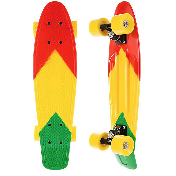 

Скейтборд MaxCity Plastic Board Color small, Желтый/красный, Скейтборд MaxCity Plastic Board Color small