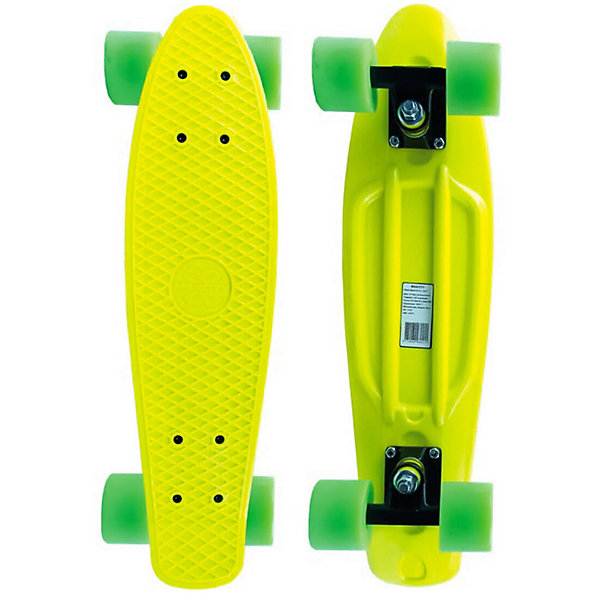 

Скейтборд MaxCity Plastic Board small, Желтый, Скейтборд MaxCity Plastic Board small