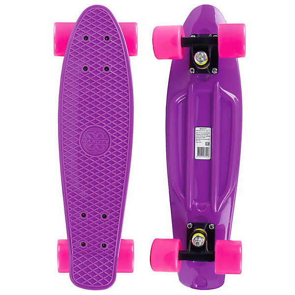 

Скейтборд MaxCity Plastic Board small, Фиолетовый, Скейтборд MaxCity Plastic Board small