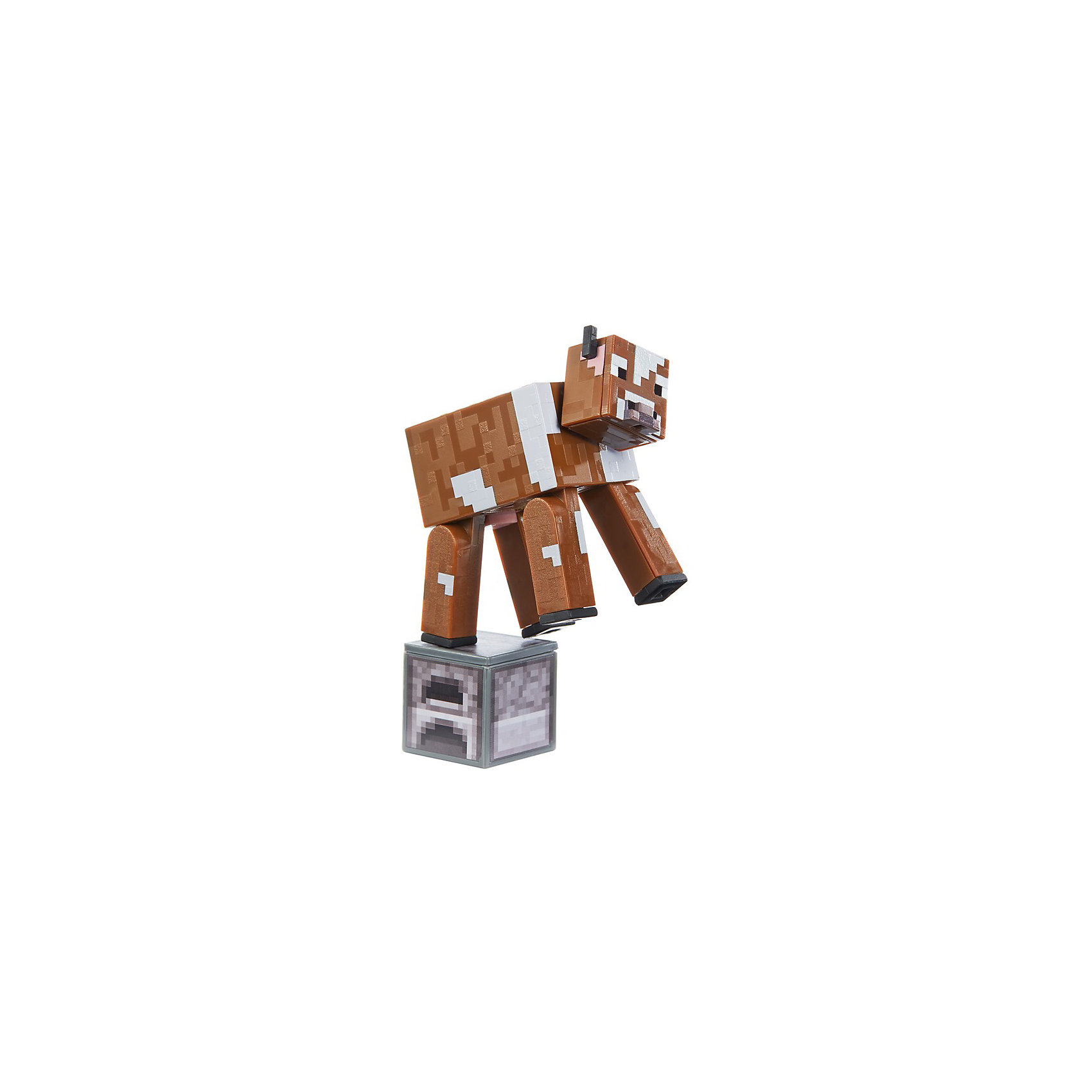 фото Маленькая фигурка minecraft cow, с артикуляцией mattel