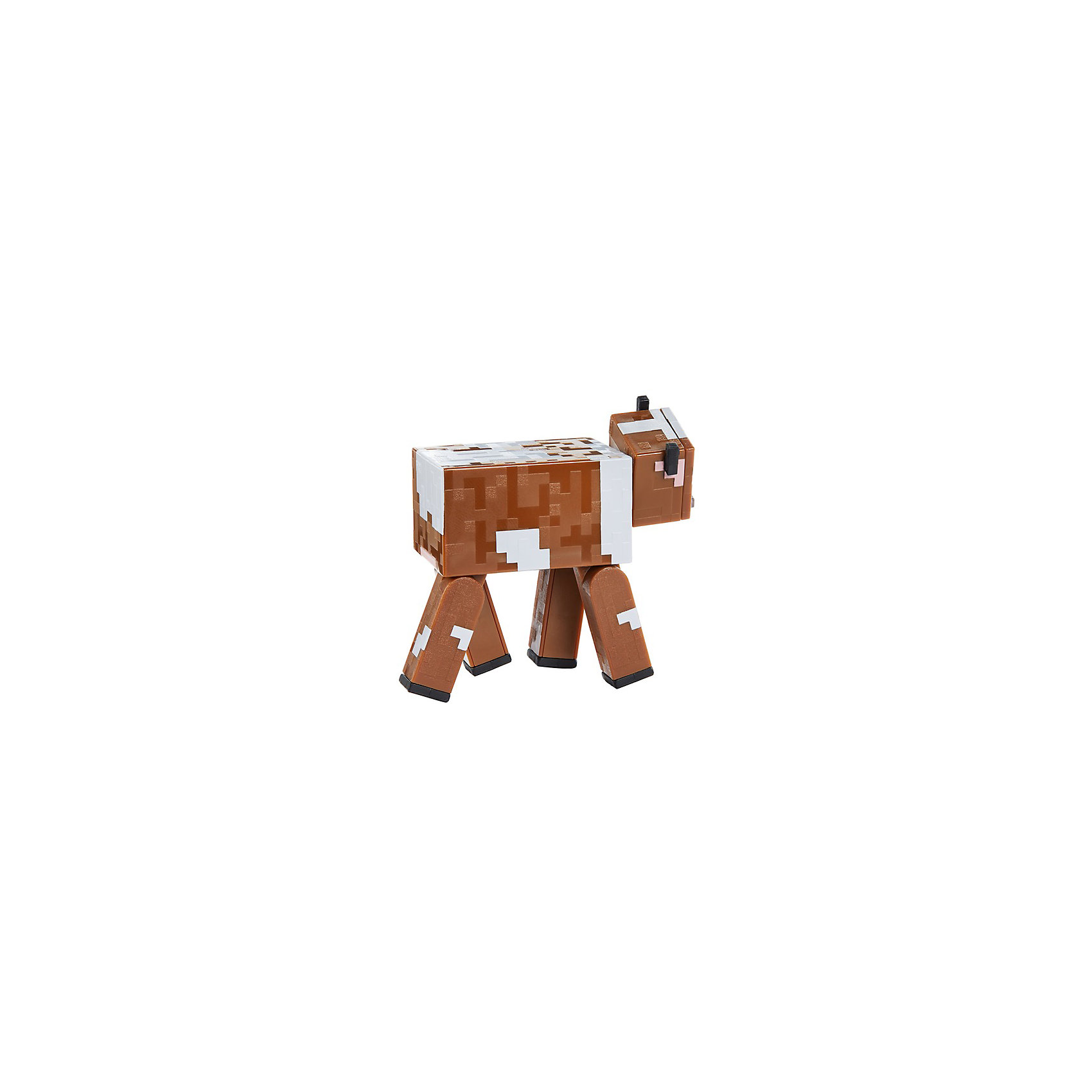 фото Маленькая фигурка minecraft cow, с артикуляцией mattel