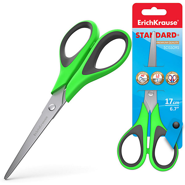 

Ножницы Erich Krause Standard, Разноцветный, Ножницы Erich Krause Standard+