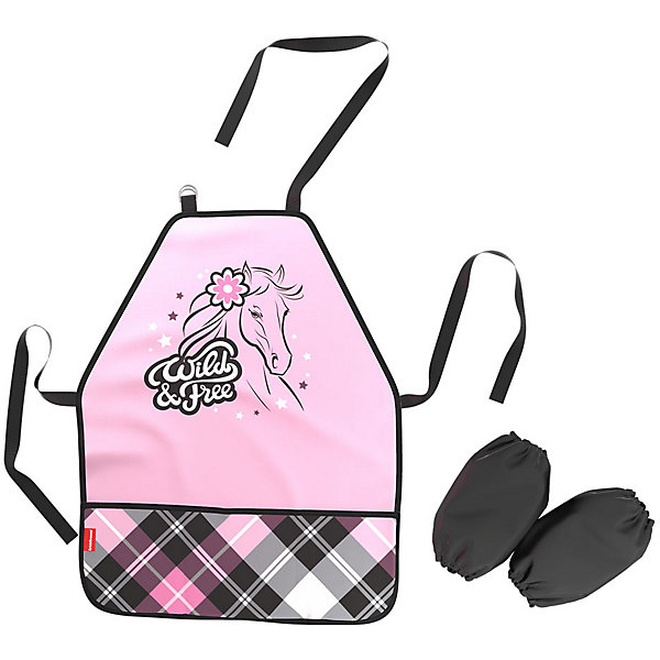 

Фартук с нарукавниками Erich Krause Flower Horse, Розовый, Фартук с нарукавниками Erich Krause Flower Horse