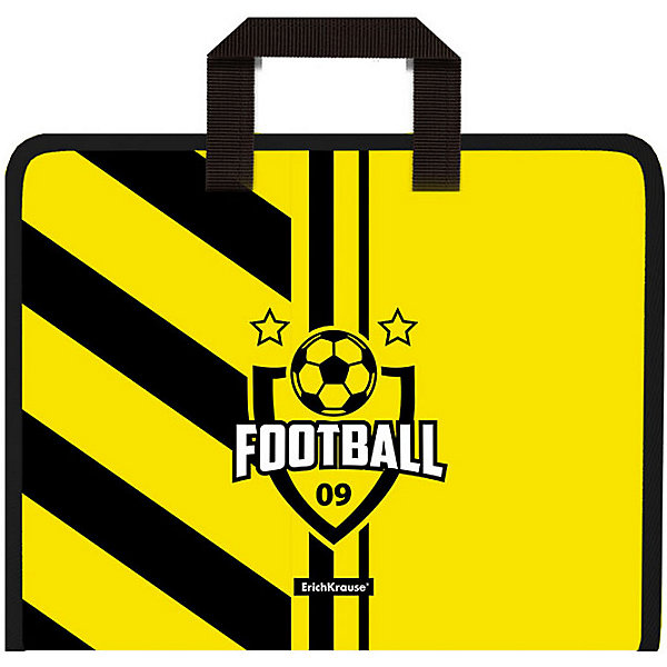 

Папка на молнии с ручками Erich Krause Football Time, Разноцветный, Папка на молнии с ручками Erich Krause Football Time