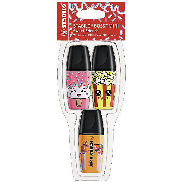 

Набор текстовыделителей stabilo boss mini sweet friends 3 цв/уп (жел+роз+оранж) блистер, Разноцветный, Набор текстовыделителей stabilo boss mini sweet friends 3 цв/уп (жел+роз+оранж) блистер