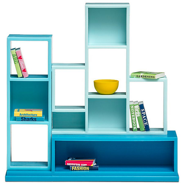 

Аксессуары для домика Lundby Книжная полка, Голубой, Аксессуары для домика Lundby Книжная полка