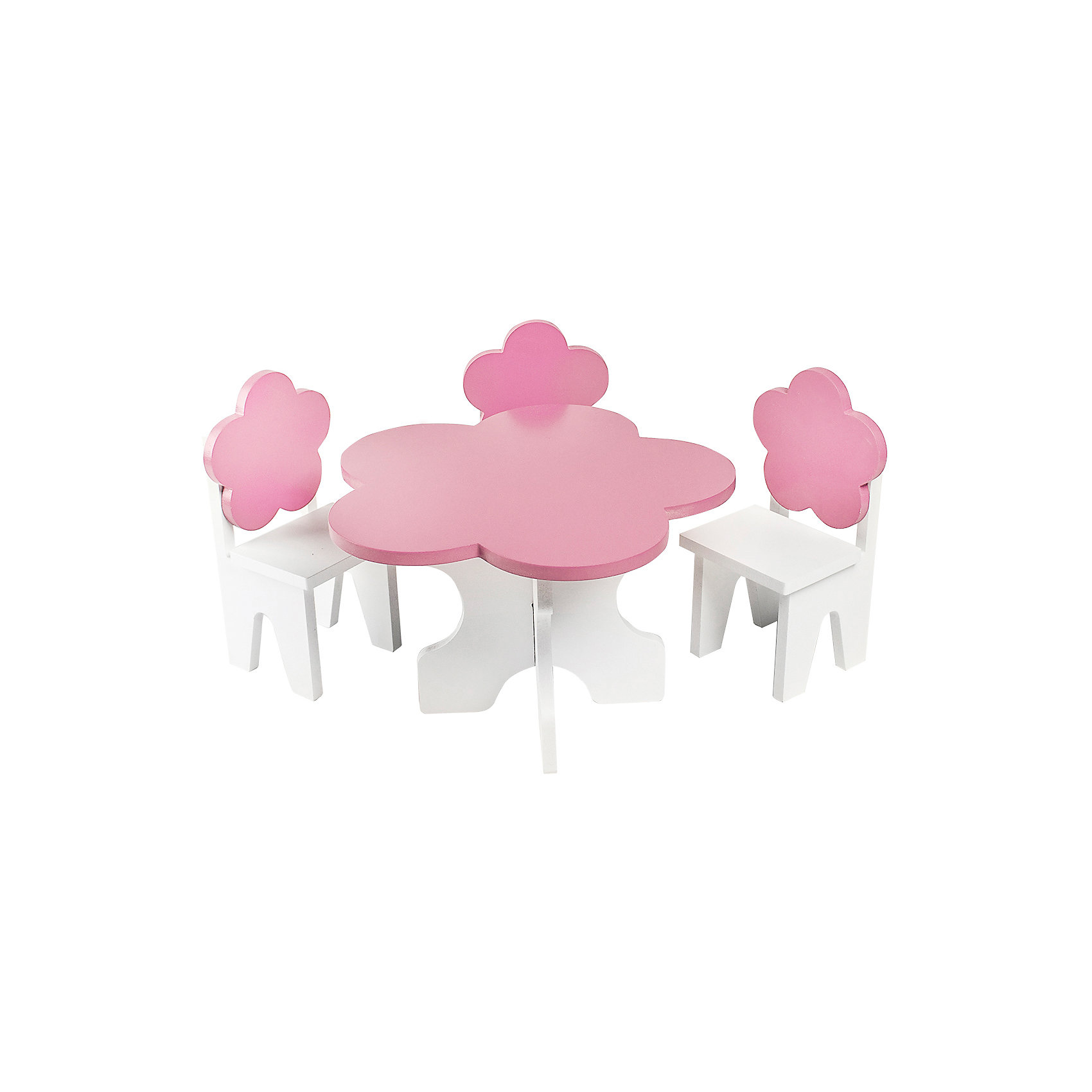 Набор мебели для кукол "Цветок" Стол и стулья Paremo 14895561