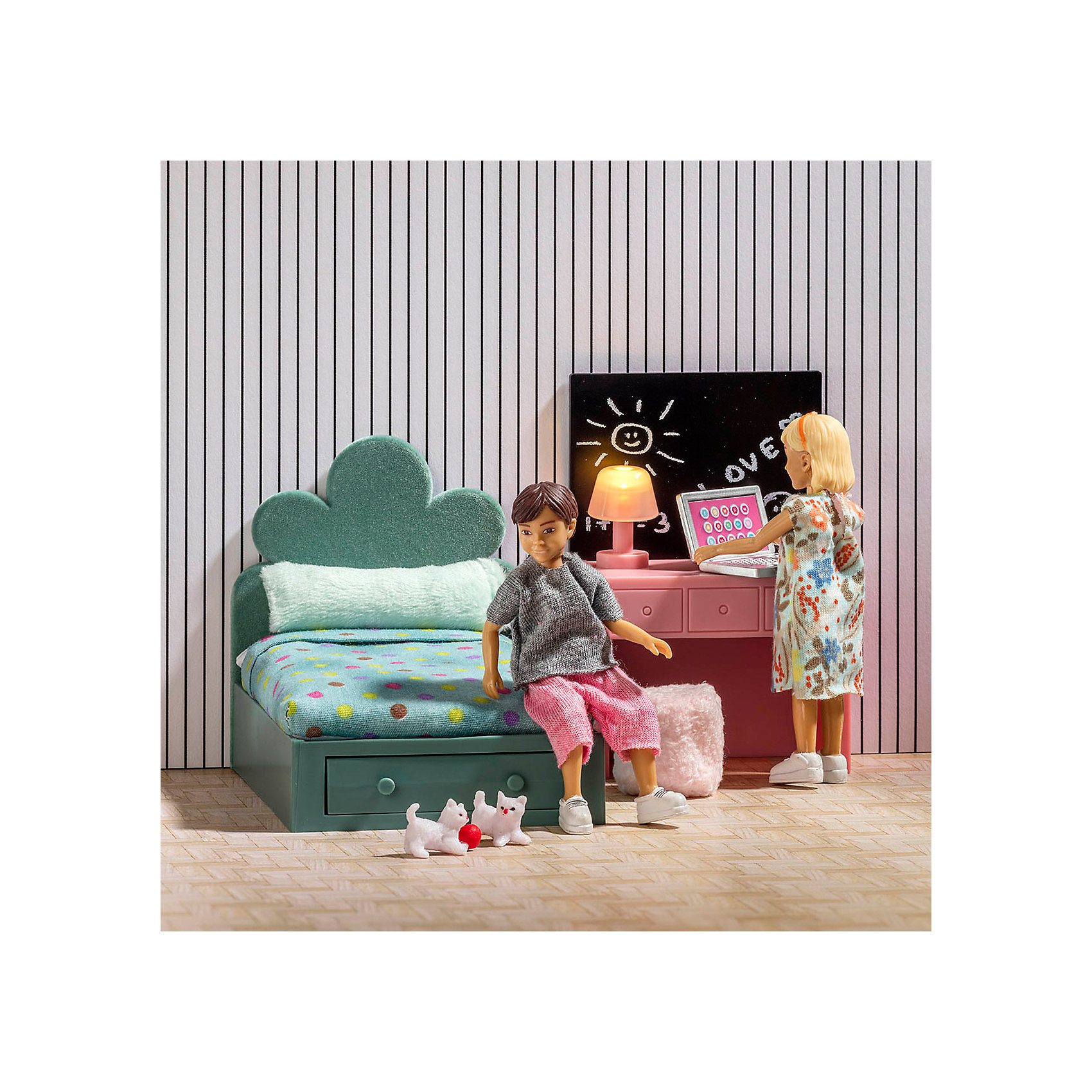 Набор мебели для домика Комната подростка Lundby 14895594