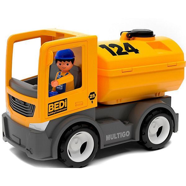 

Машинка Efko Строительный грузовик-цистерна с водителем, 22 см, Желтый, Машинка Efko Строительный грузовик-цистерна с водителем, 22 см