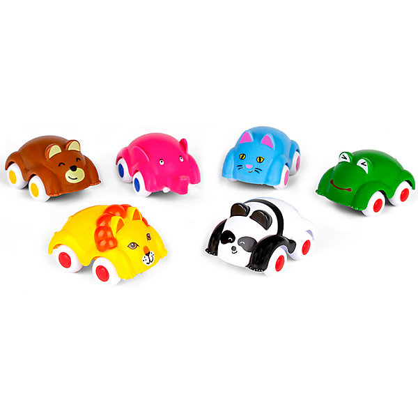 

Игровой набор Viking Toys Машинки-животные, 6 шт