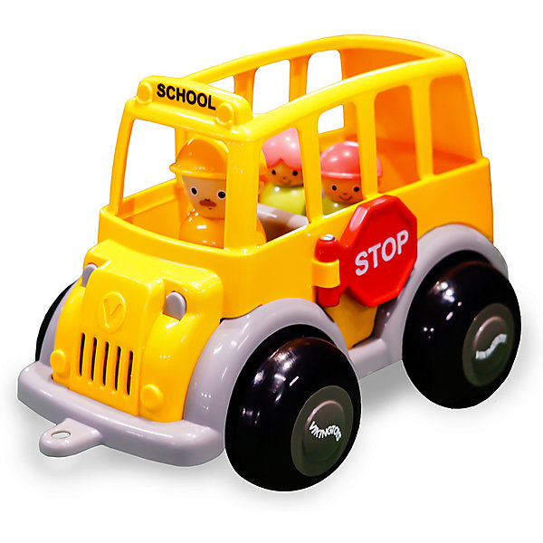 фото Игровой набор viking toys школьный автобус midi с фигурками
